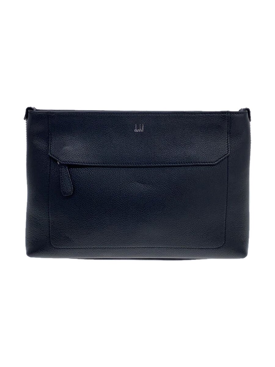 【中古】dunhill◆トートバッグ/なめし革/BLK/無地【御徒面子】