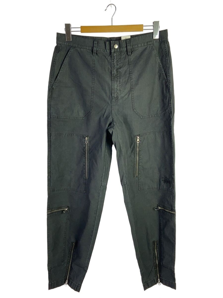 【中古】STUSSY◆nyco flight pant/32/コットン/BLK【メンズウェア】|2nd STREET 店