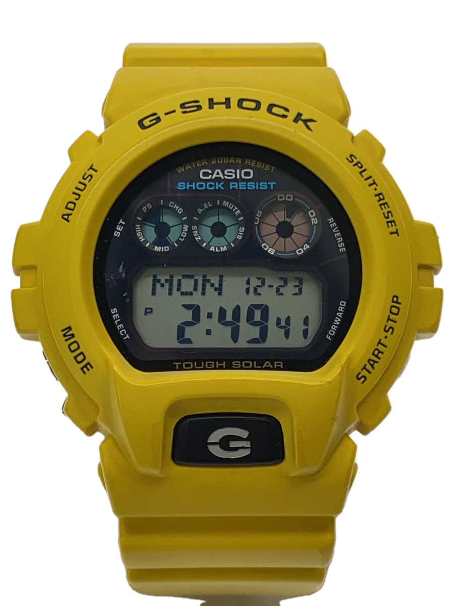 【中古】CASIO◆ソーラー腕時計/アナログ/ラバー/YLW/G-6900A//【服飾雑貨他】｜2ｎｄ STREET 店