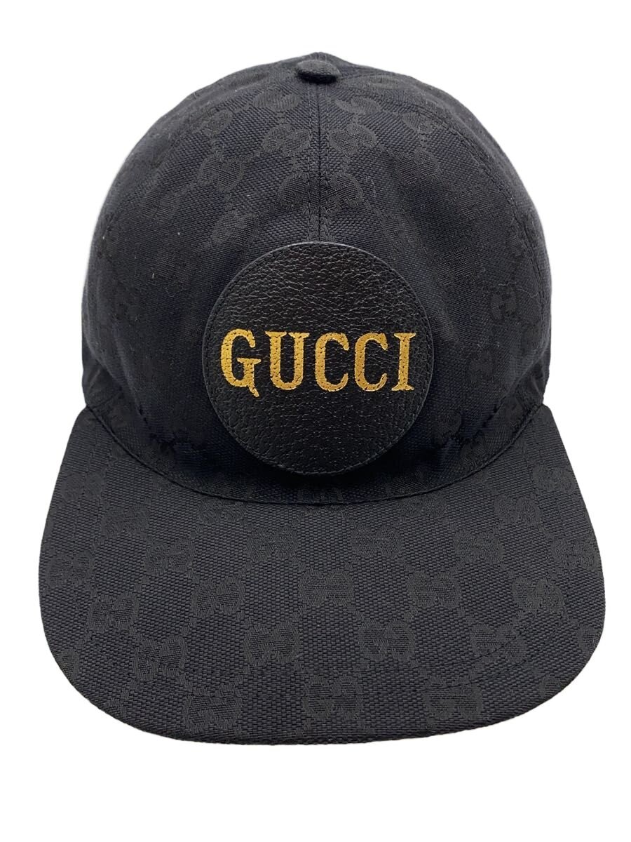 【中古】GUCCI◆グッチ/旗がしら/GG帆布/M/576253/黒いこと【服飾雑貨他】