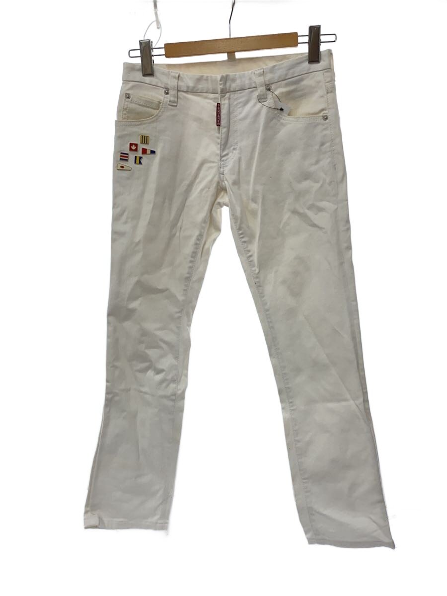 【中古】DSQUARED2◆下つ方/42/綿織物/白いこと/無地/S74天使の都市0331【メンズウェア】