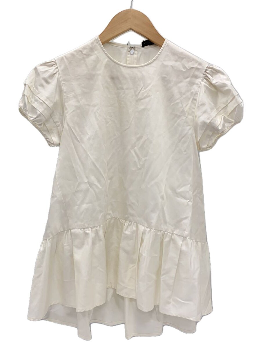 【中古】YOKO CHAN◆半袖トップ/36/綿織物/WHT/YCB-221-259//【レディース御召しもの】