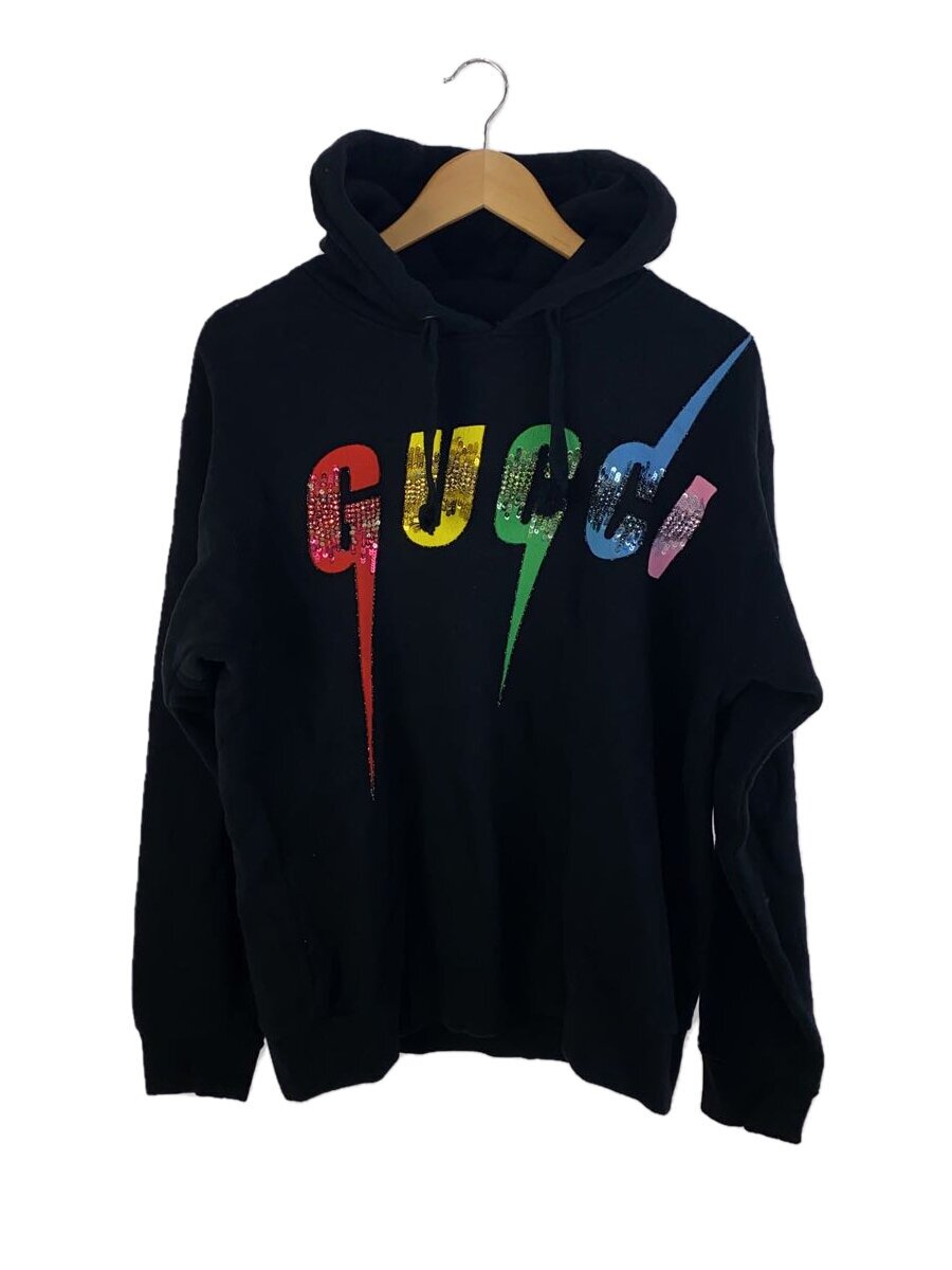 【中古】GUCCI◆パーカー/S/綿織物/BLK【メンズウェア】