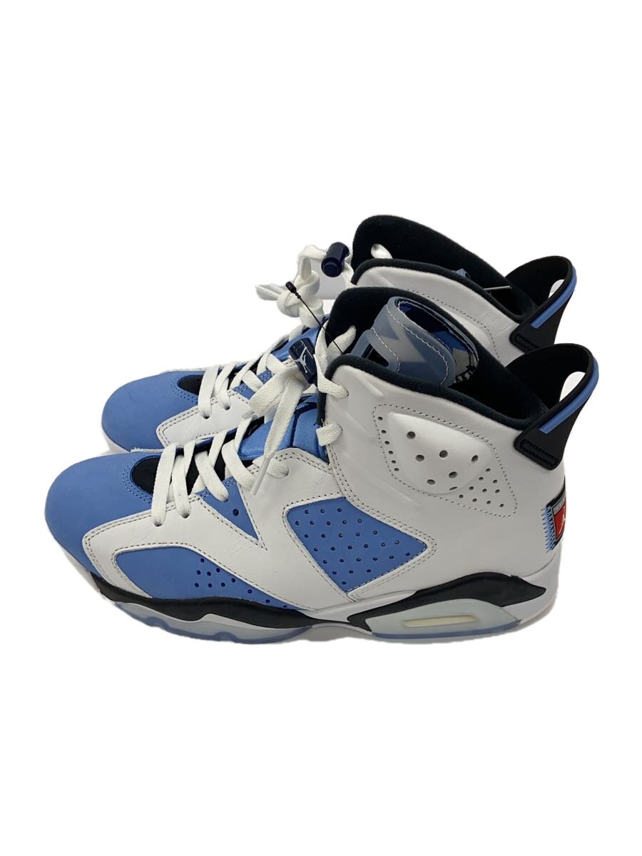 【中古】NIKE◆AIR JORDAN 6 RETRO_エアジョーダン 6 レトロ/26.5珊/BLU【シューズ】