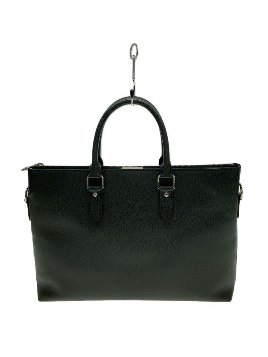 【中古】LOUIS VUITTON◆アントン・ブリーフケース_引き分けガ_BLK/牛皮/BLK【御徒面子】