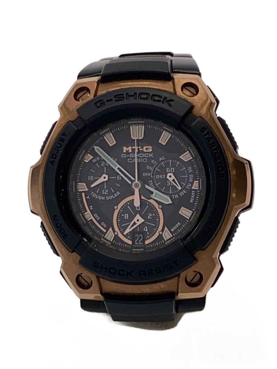 【中古】CASIO◆ソーラーウオッチ・G-SHOCK/アナログ/BLK/BLK【服飾雑貨他】