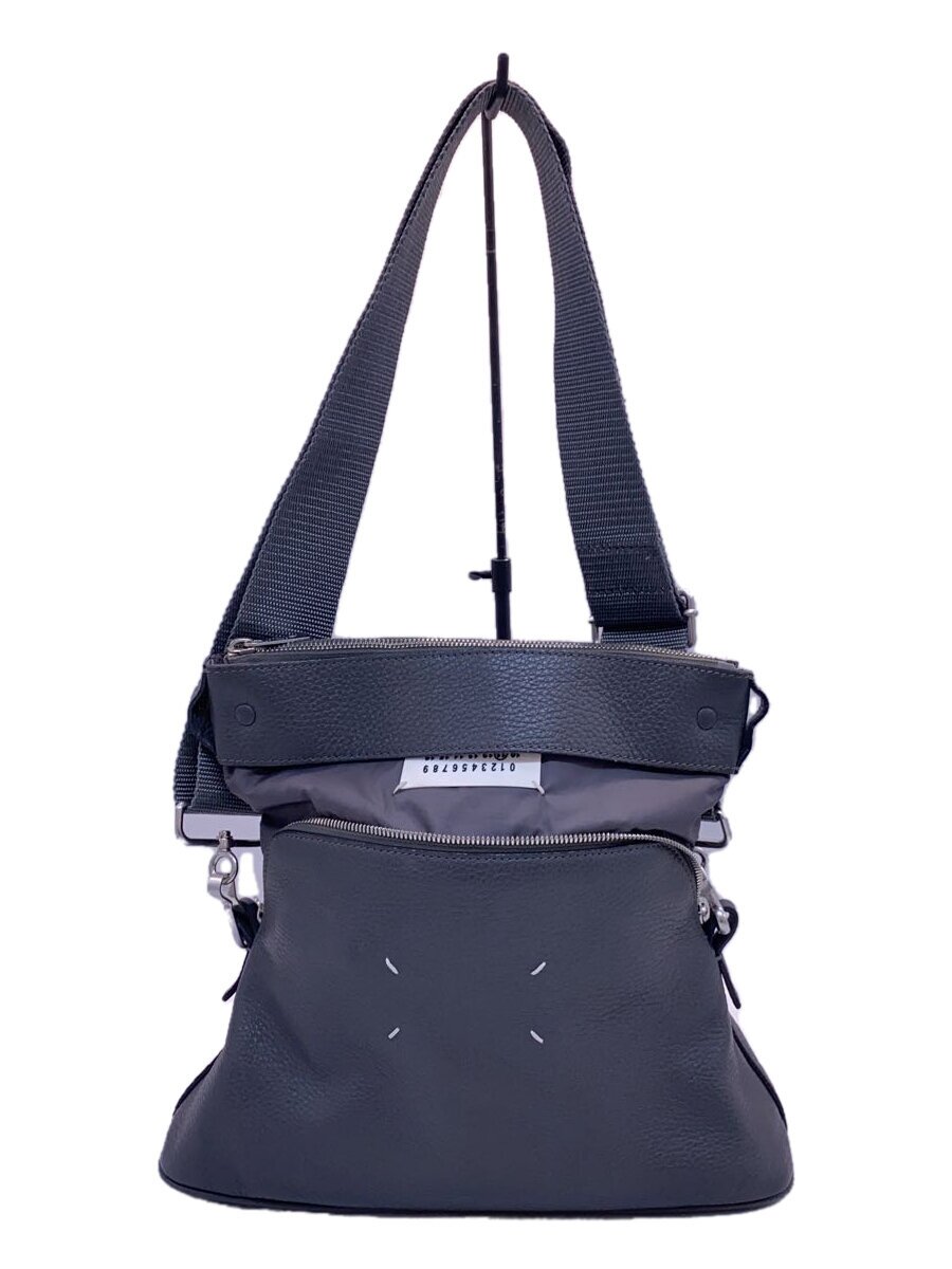 【中古】Maison Margiela◆ショルダーバッグ/なめし革/GRY/S55WG0125【御徒面子】