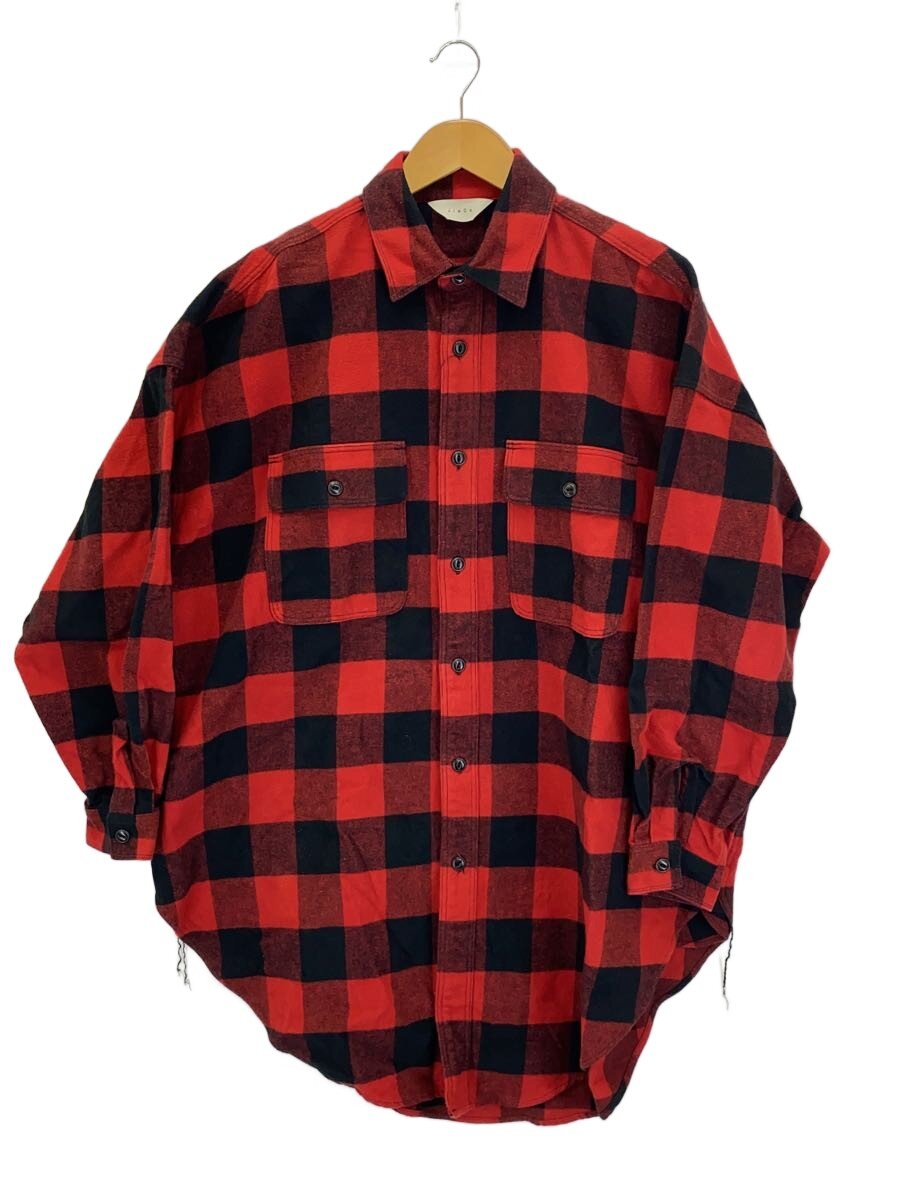 【中古】JieDa◆厚地の外套/1/綿織物/RED/照合のしるし/Jie-18W-SH05【メンズウェア】