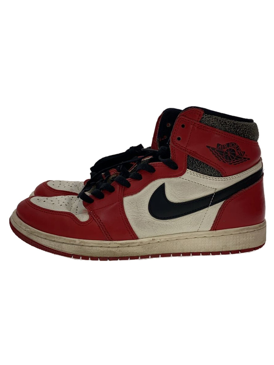 【中古】NIKE◆AIR JORDAN 1 RETRO HIGH OG_エアジョーダン 1 レトロ 御機嫌 OG/28糎/WHT/レサ//【シューズ】