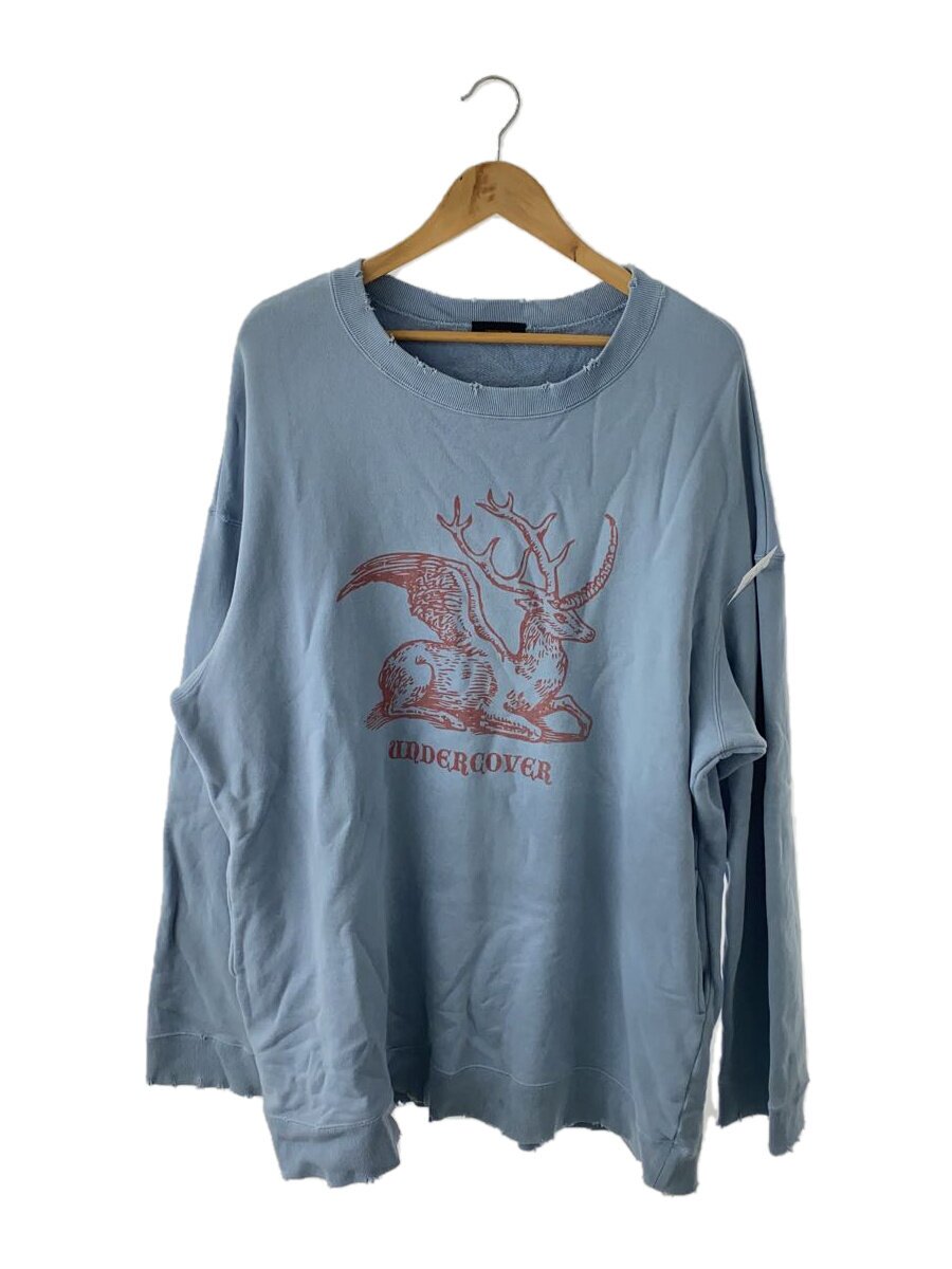 【中古】UNDERCOVER◆汗水/2/綿織物/BLU/刷り上げる/UCT4801-8【メンズウェア】