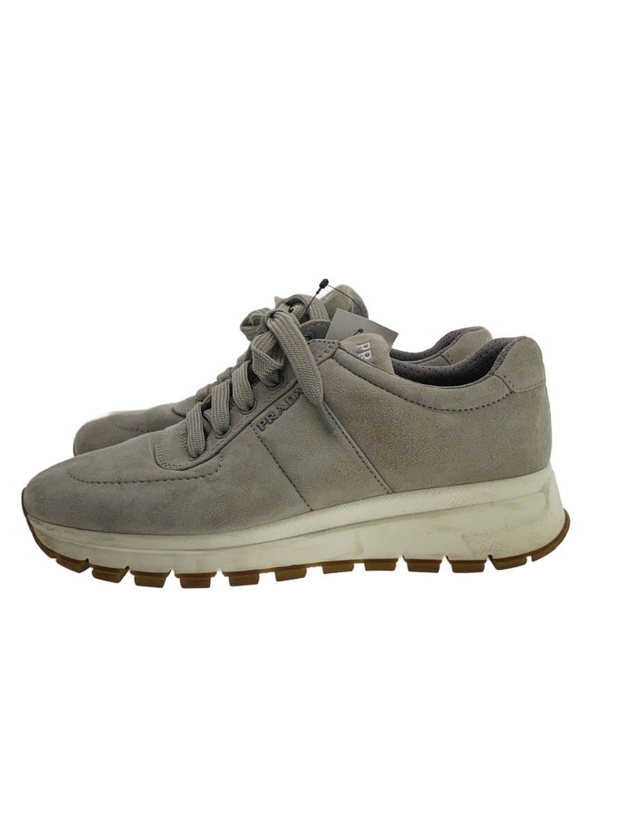 【中古】PRADA◆ローカットスニーカー/38/GRY//【シューズ】