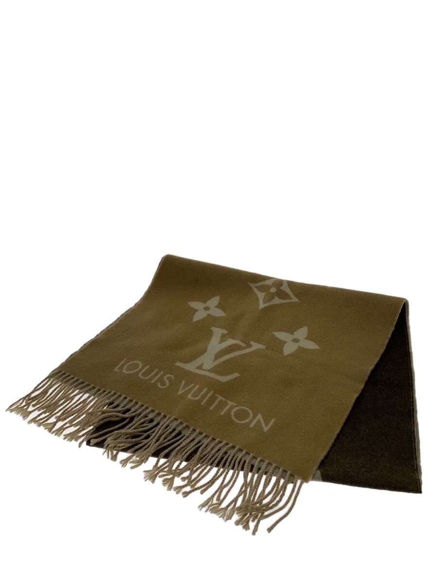 【中古】LOUIS VUITTON◆レイキャビック グラディエント S00/カシミヤ/赤銅色/総柄/レディース/M73675//【服飾雑貨他】