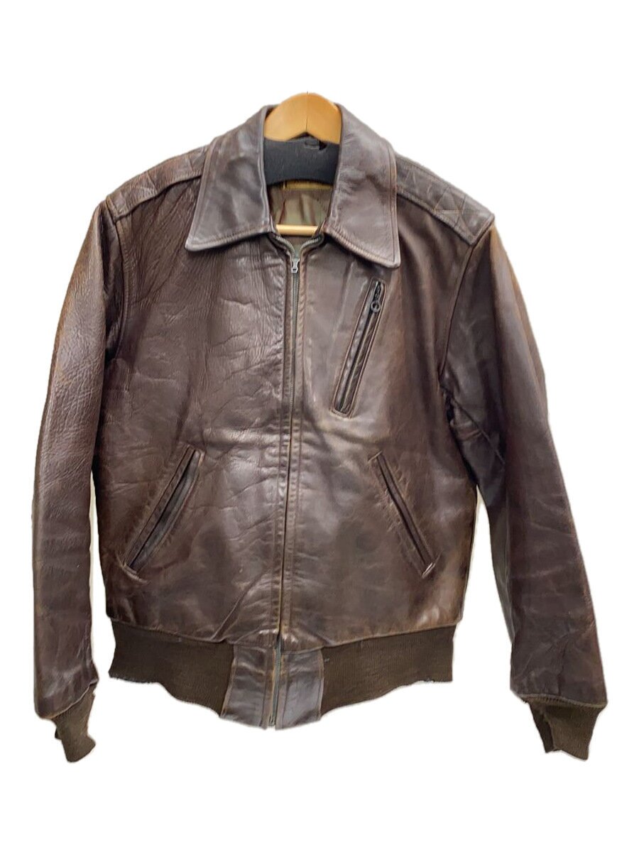 【中古】FRONT QUARTERS/GENUINE horsehide/なめし革上衣/A-2/50s/馬革//【メンズウェア】
