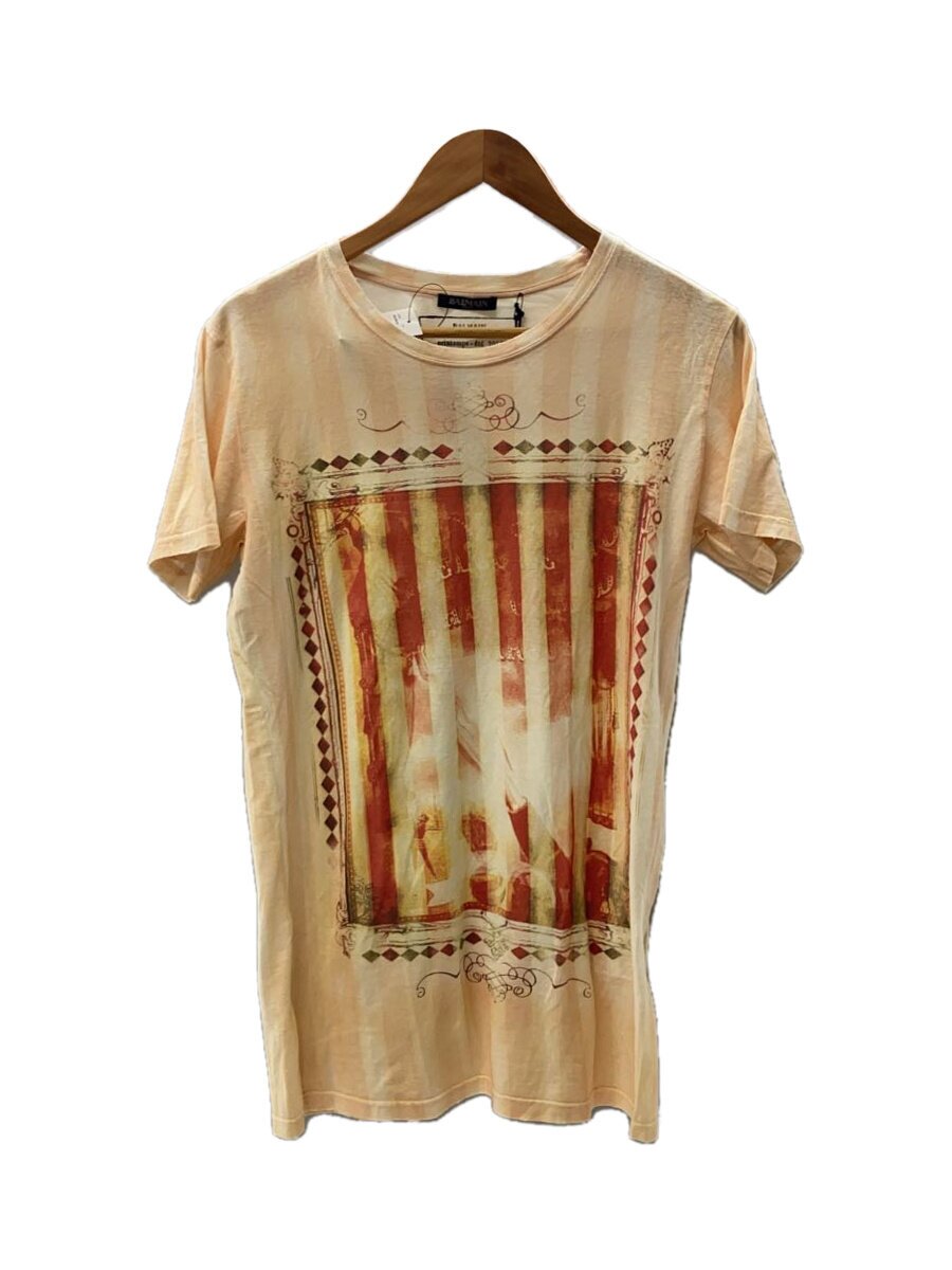 【中古】BALMAIN◆引き舟付 プルオーバー/L/綿織物/ORN/刷り上げる//【メンズウェア】
