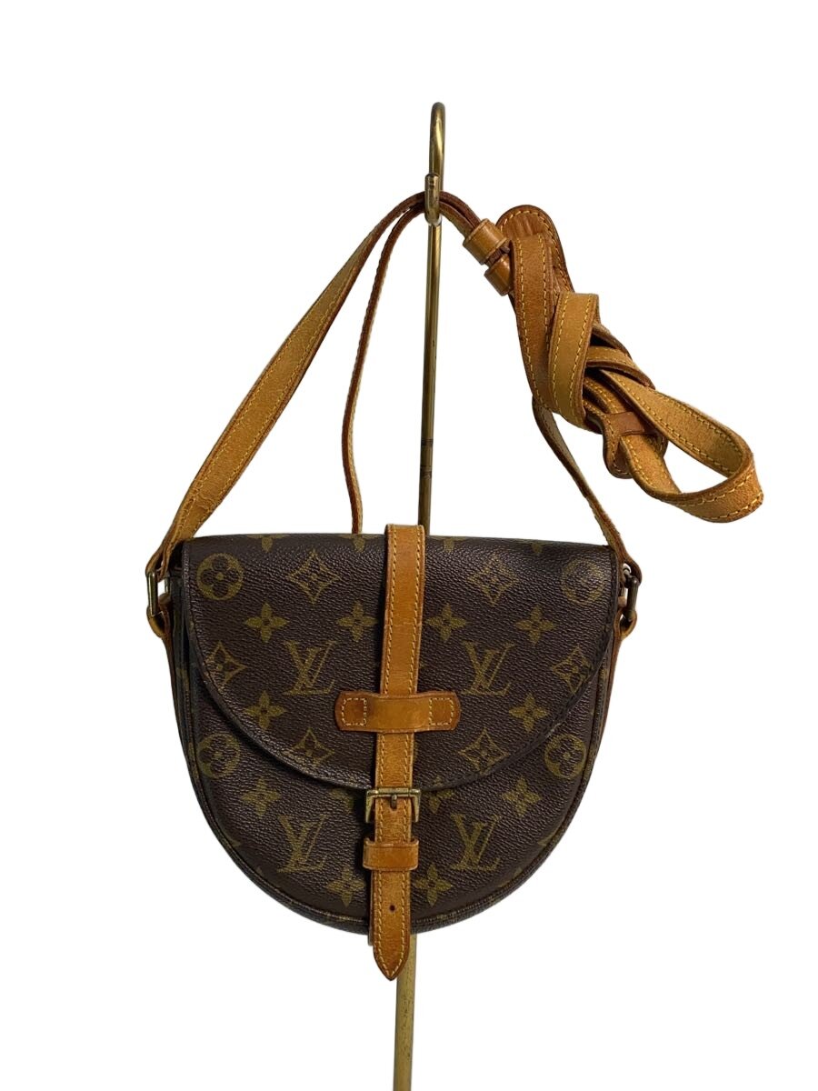 【中古】LOUIS VUITTON◆シャンティPM_モノグラム・帆布/PVC/BRW/総柄【御徒面子】