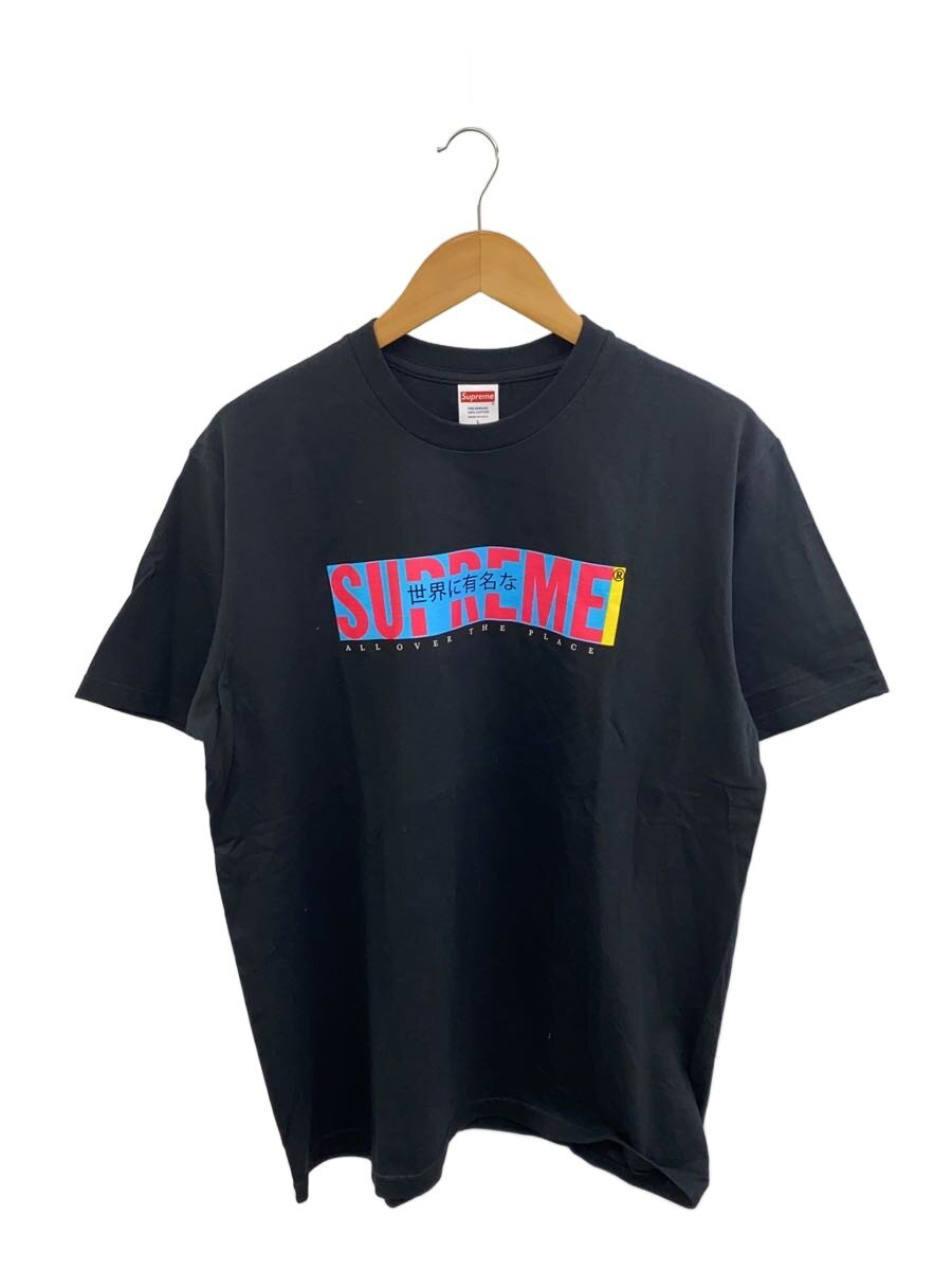 【中古】Supreme◆22SS/All Over Tee/プルオーバー/L/綿織物/BLK【メンズウェア】