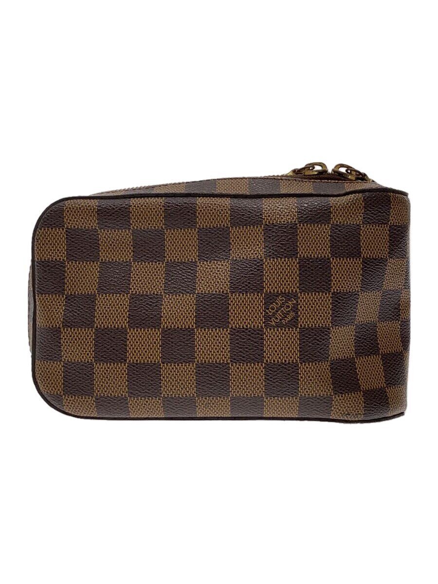 【中古】LOUIS VUITTON◆ジェロニモス_ダミエ・エベヌ_BRW/PVC/BRW【御徒面子】