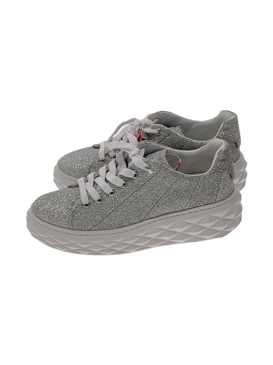 【中古】JIMMY CHOO◆ローカットスニーカー/36/SLV【シューズ】