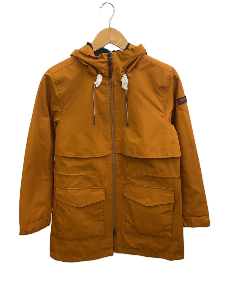 【中古】AIGLE◆御山パーカー/36/ポリエステル/ORN/ZBF1637/ゴアテックス【レディース御召しもの】