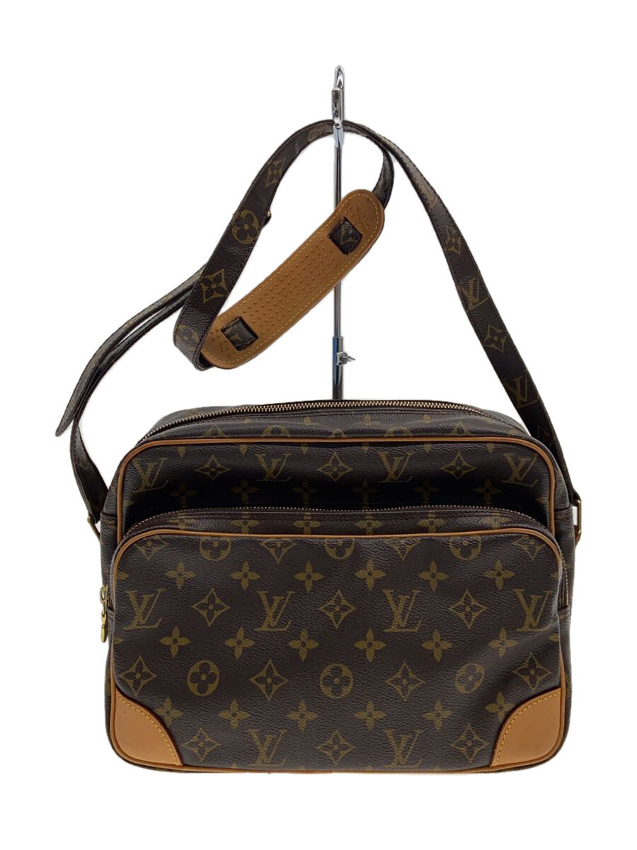 【中古】LOUIS VUITTON◆ナイル/ショルダーバッグ/PVC/BRW/M45244/モノグラム/LV【御徒面子】