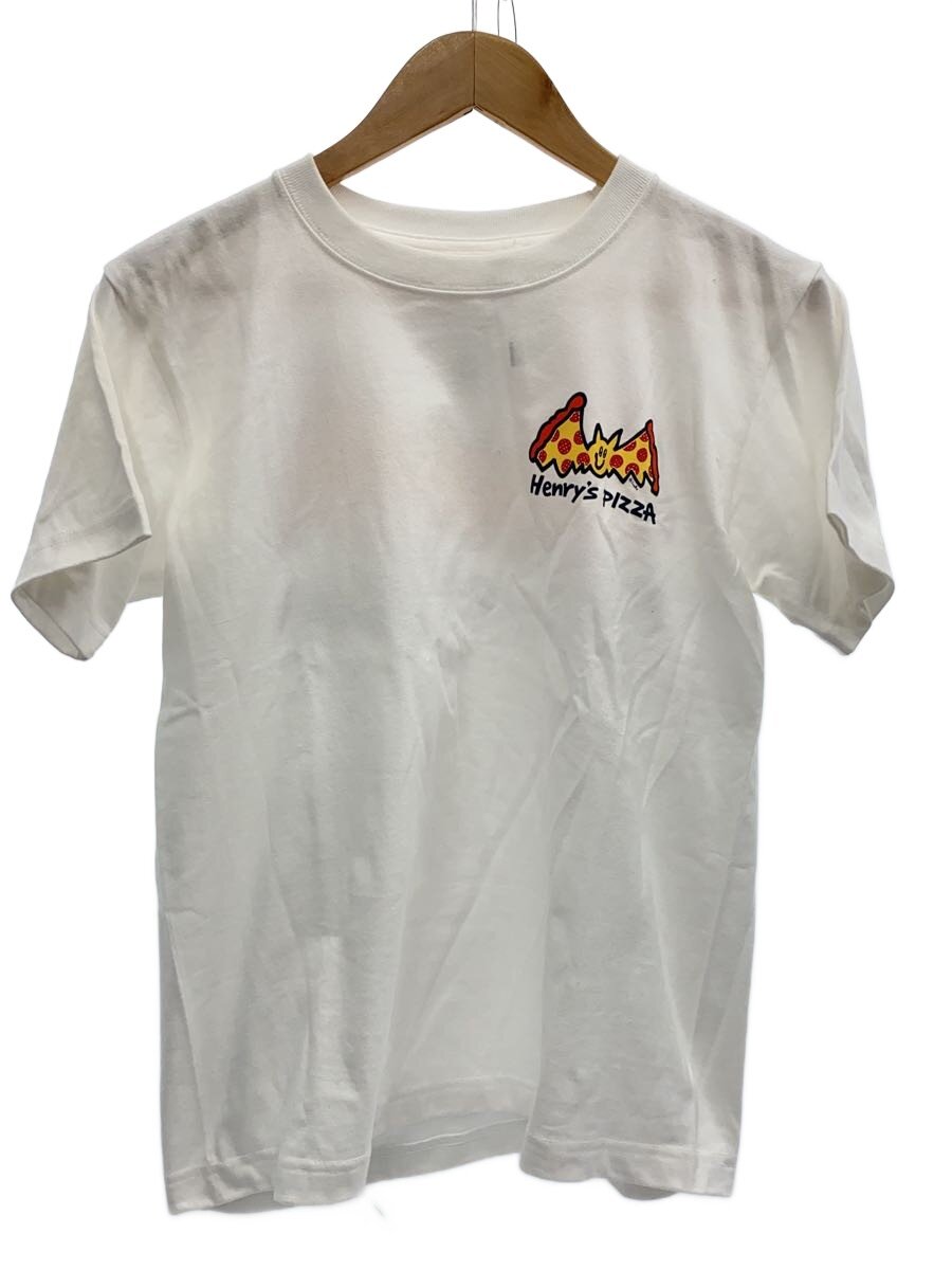【中古】Henrys Pizza/プルオーバー/S/綿織物/WHT/刷り上げる【メンズウェア】