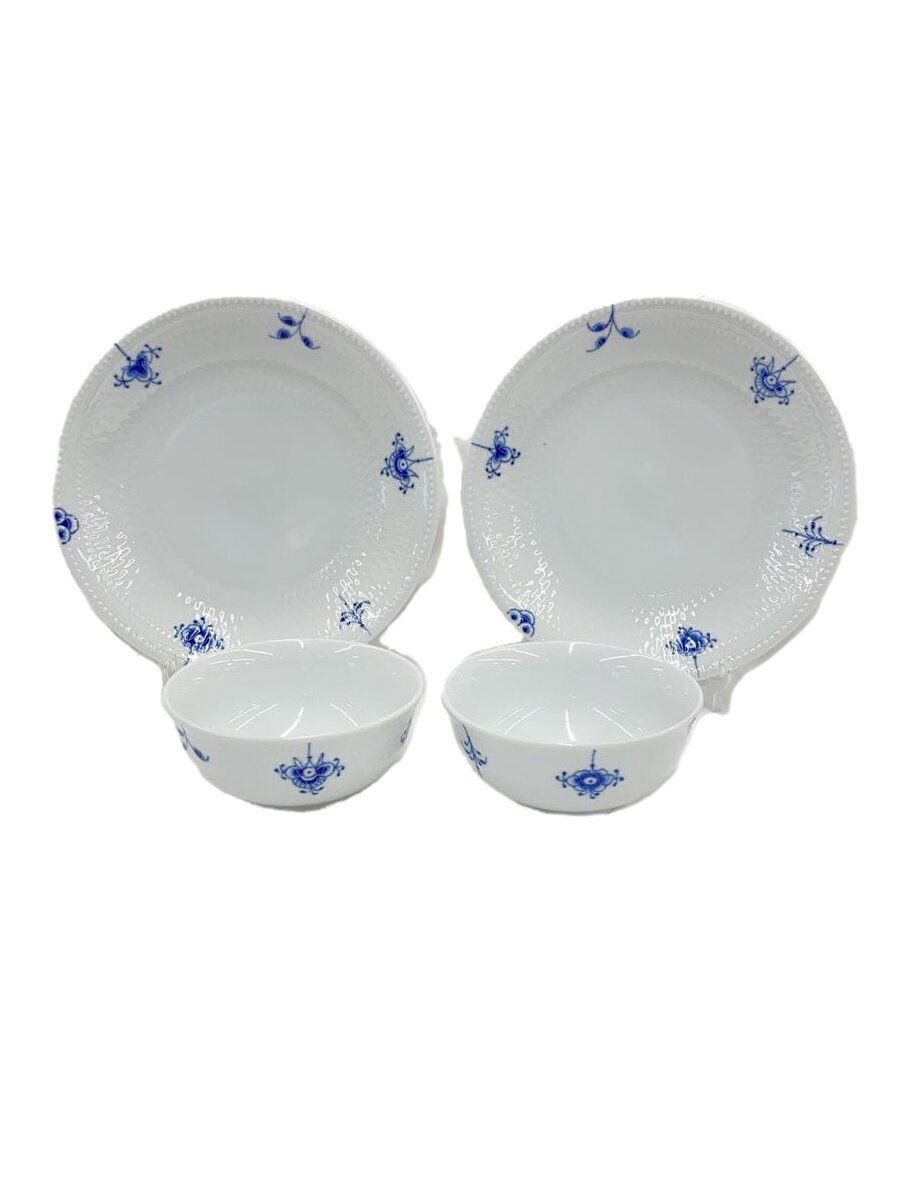 【中古】ROYAL COPENHAGEN◆茶碗/一皿/20/4点仕掛ける/WHT【御厨子所備品】