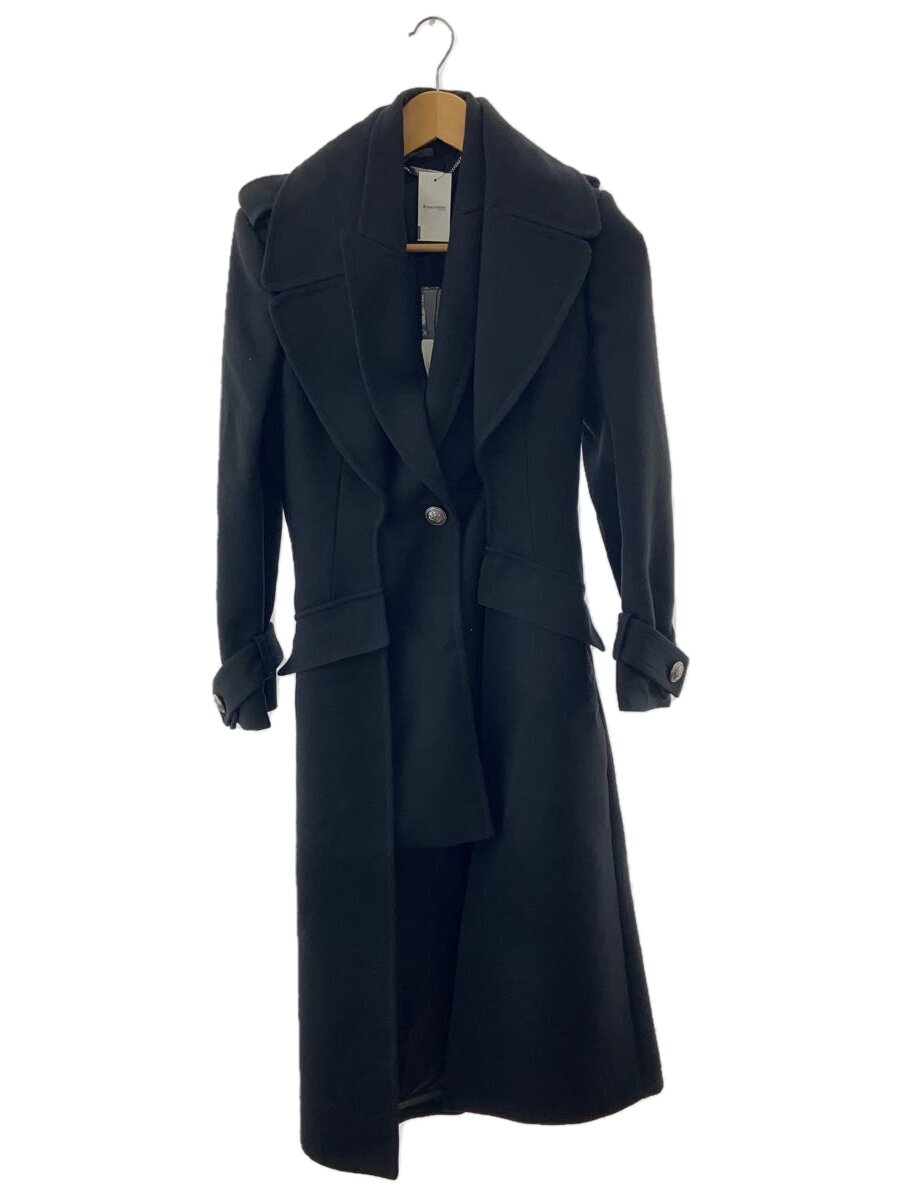 【中古】Alexander McQueen◆コート/38/ウール/ブラック/アレキサンダーマックイーン【レディースウェア】｜2ｎｄ STREET 店