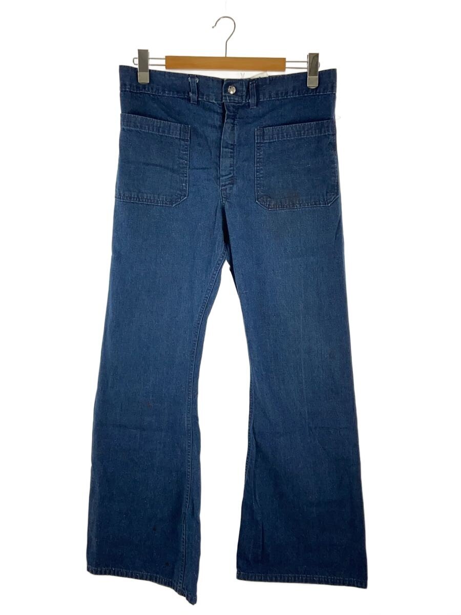 【中古】Seafarer◆70s/乗り組み員ズボン下/USA製/42TALON/ブーツカットパンツ/36/ジーンズ/IDG【メンズウェア】