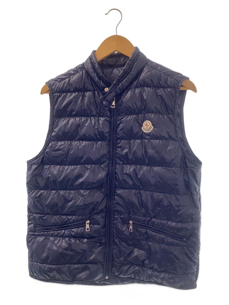 【中古】MONCLER◆GUI DOWN VEST/ダウンベスト/--/ナイロン/NVY/無地/101-092-43321-50【メンズウェア】｜2ｎｄ STREET 店