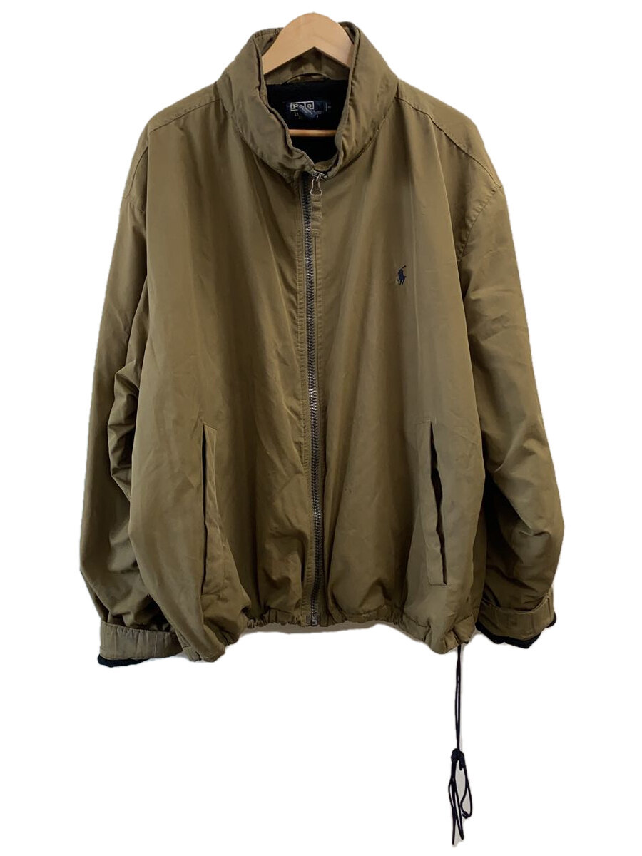 【中古】POLO RALPH LAUREN◆タイ製/裏フリースジャケット/XXL/コットン/KHK//【メンズウェア】｜2ｎｄ STREET 店