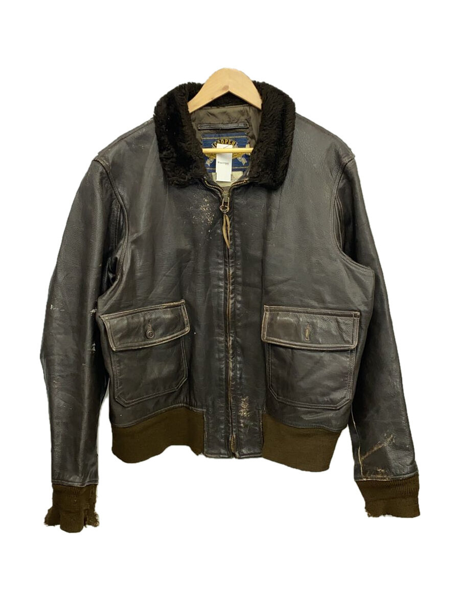 【中古】COOPER◆レザージャケット・ブルゾン/46/レザー/BRW/201-01-8101【メンズウェア】｜2ｎｄ STREET 店