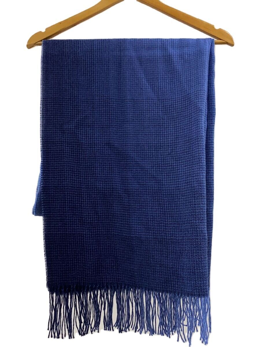 【中古】MARKAWARE◆えり巻き/羊毛/BLU/無地/メンズ/a22d-07ac02c【服飾雑貨他】