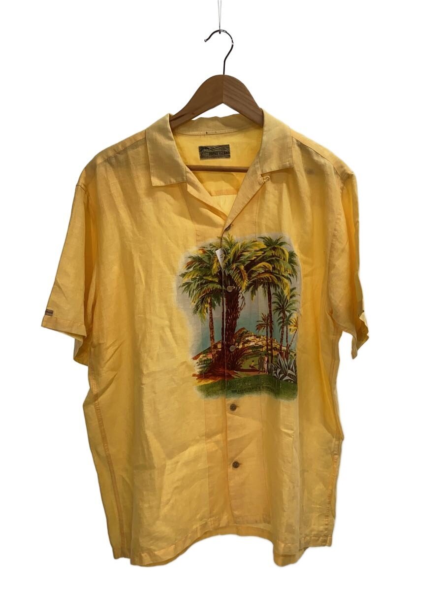 【中古】Papas◆アロハシャツ/--/リネン/YLW【メンズウェア】｜2ｎｄ STREET 店