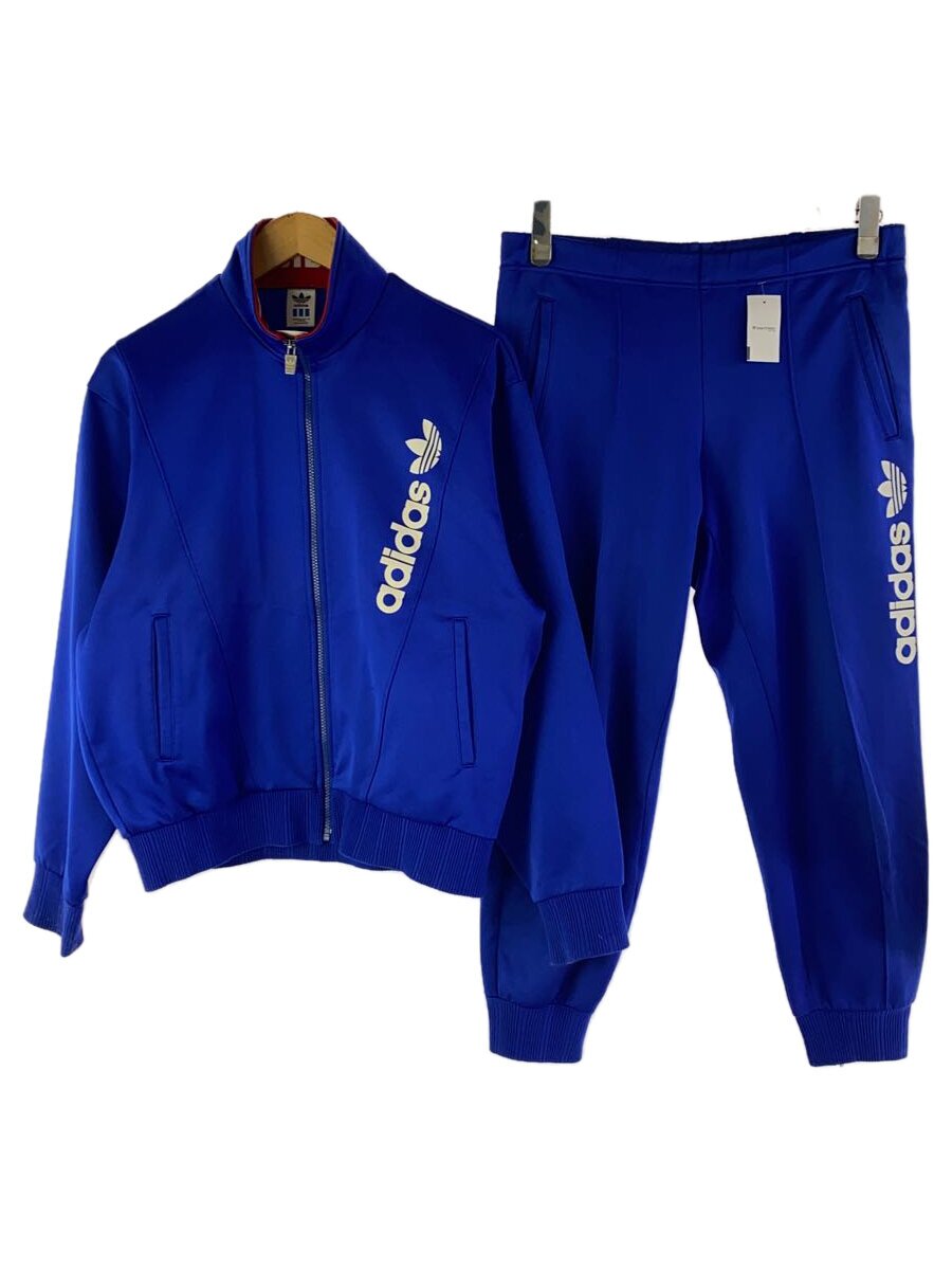 【中古】adidas◆セットアップ/XL/ポリエステル/BLU/無地/ASR-847/90s【メンズウェア】
