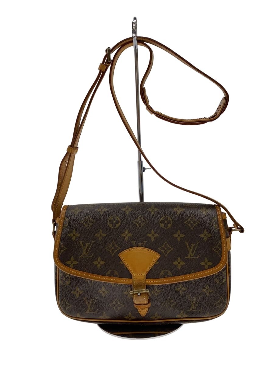 【中古】LOUIS VUITTON◆ソローニュ_モノグラム・帆布/PVC/BRW【御徒面子】