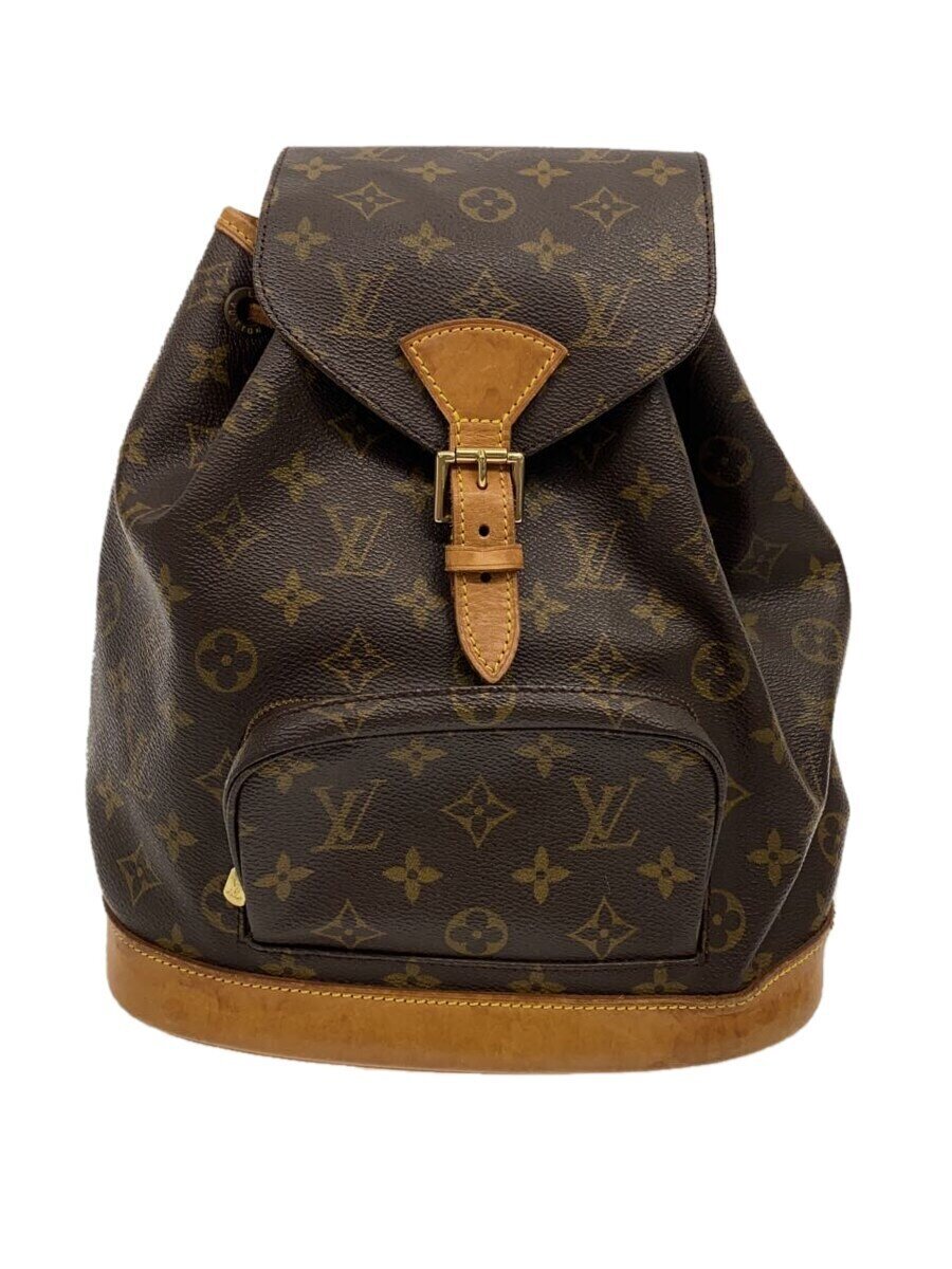 【中古】LOUIS VUITTON◆1)ミニ・モン掏摸_モノグラム・帆布_BRW/PVC/BRW【御徒面子】