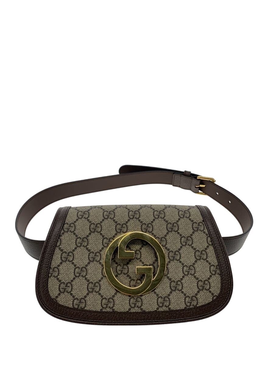 【中古】GUCCI◆ブロンディ ベルトバッグ GGスプリーム/ウエストバッグ/PVC/BRW/703807【バッグ】|2nd STREET 店