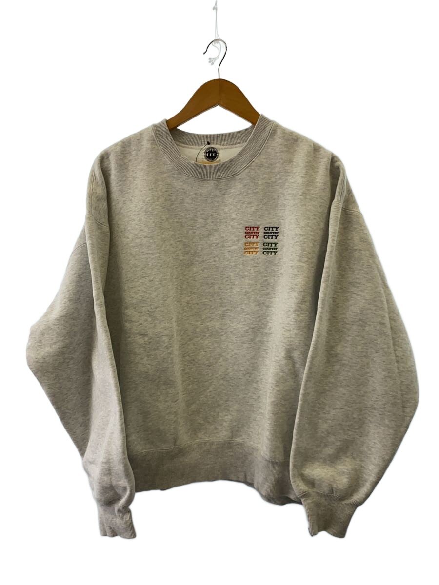 【中古】CITY COUNTRY CITY◆24AW/Embroidered Logo Sweatshirt/スウェット/L/GRY/CCC-245C002【メンズウェア】|2nd STREET 店