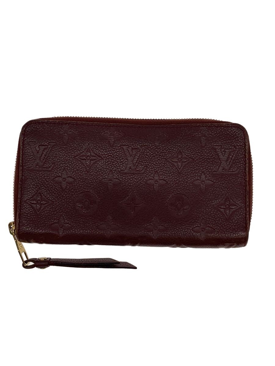 【中古】LOUIS VUITTON◆ジッピー・ウォレット_モノグラム・アンプラント/レザー/RED/レディース/表面全体的に擦れ【服飾雑貨他】｜2ｎｄ STREET 店
