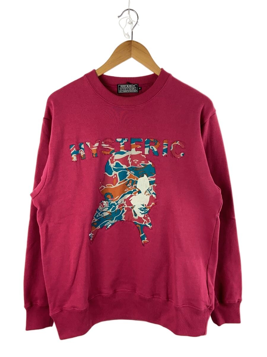 【中古】HYSTERIC GLAMOUR◆スウェット/M/コットン/PNK/02253CS01【メンズウェア】｜2ｎｄ STREET 店