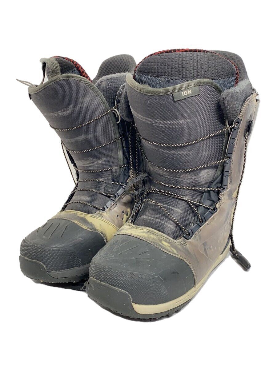 【中古】BURTON◆バートン/スノーボードブーツ/26.5cm/クイックレーシング/GRY/10629105/18-19【スポーツ】