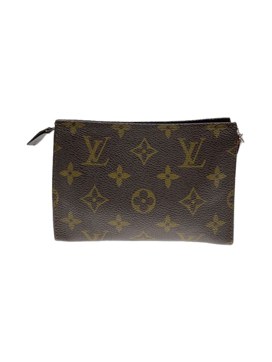 【中古】LOUIS VUITTON◆ポッシュ・トワレット15_モノグラム・キャンバス_BRW/PVC/BRW【バッグ】｜2ｎｄ STREET 店