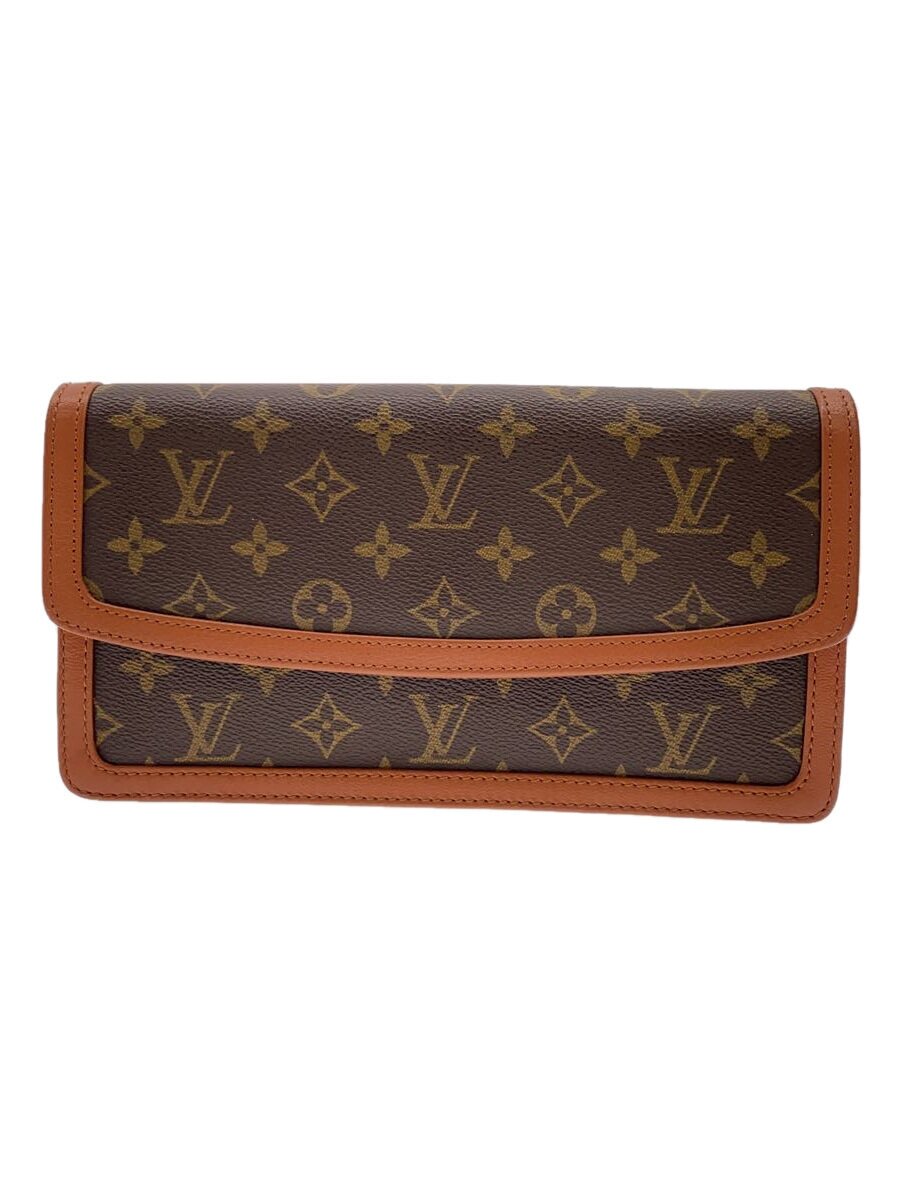 【中古】LOUIS VUITTON◆ポシェット・防波堤PM_モノグラム・帆布/PVC/BRW//【御徒面子】