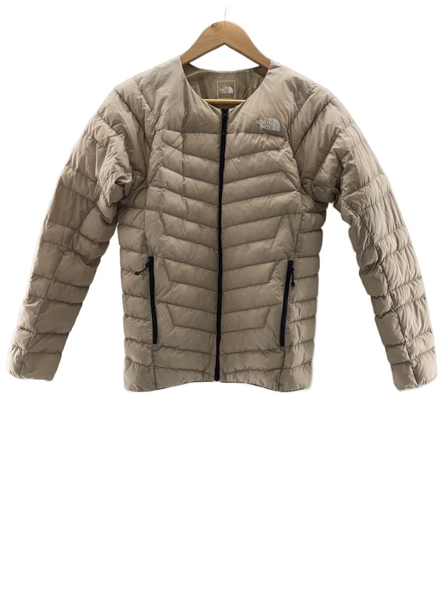 【中古】THE NORTH FACE◆THUNDER ROUNDNECK JACKET_サンダーラウンドネックジャケット/S/ナイロン/BEG【メンズウェア】