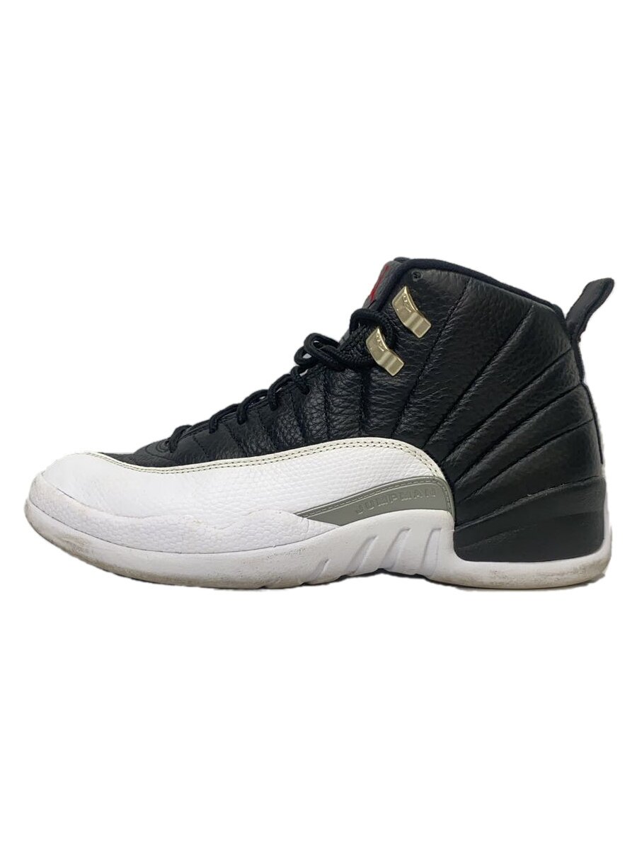 【中古】NIKE◆AIR JORDAN 12 PLAYOFF_エア湖 ジョーダン 12 PLAYOFFS/26.5糎/BLK【シューズ】