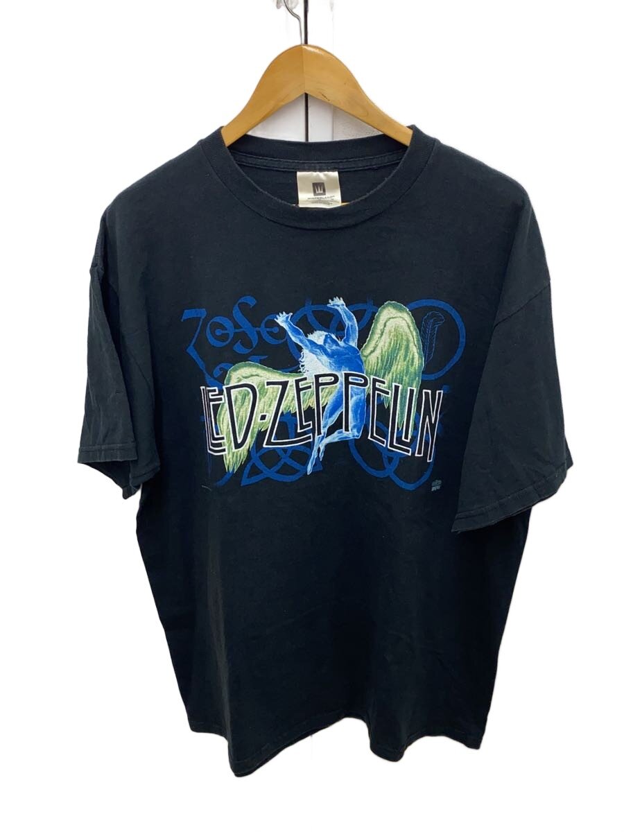 【中古】WINTERLAND◆LED-ZEPPLIN/SWAN SONG/ティーシャツ/Xl/綿織物/BLK/刷り上げる【メンズウェア】