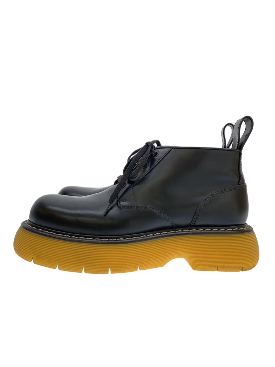 【中古】BOTTEGA VENETA◆BOTTEGA VENETA/バウンス アンクルブーツ/シューズ/41/BLK/なめし革【シューズ】