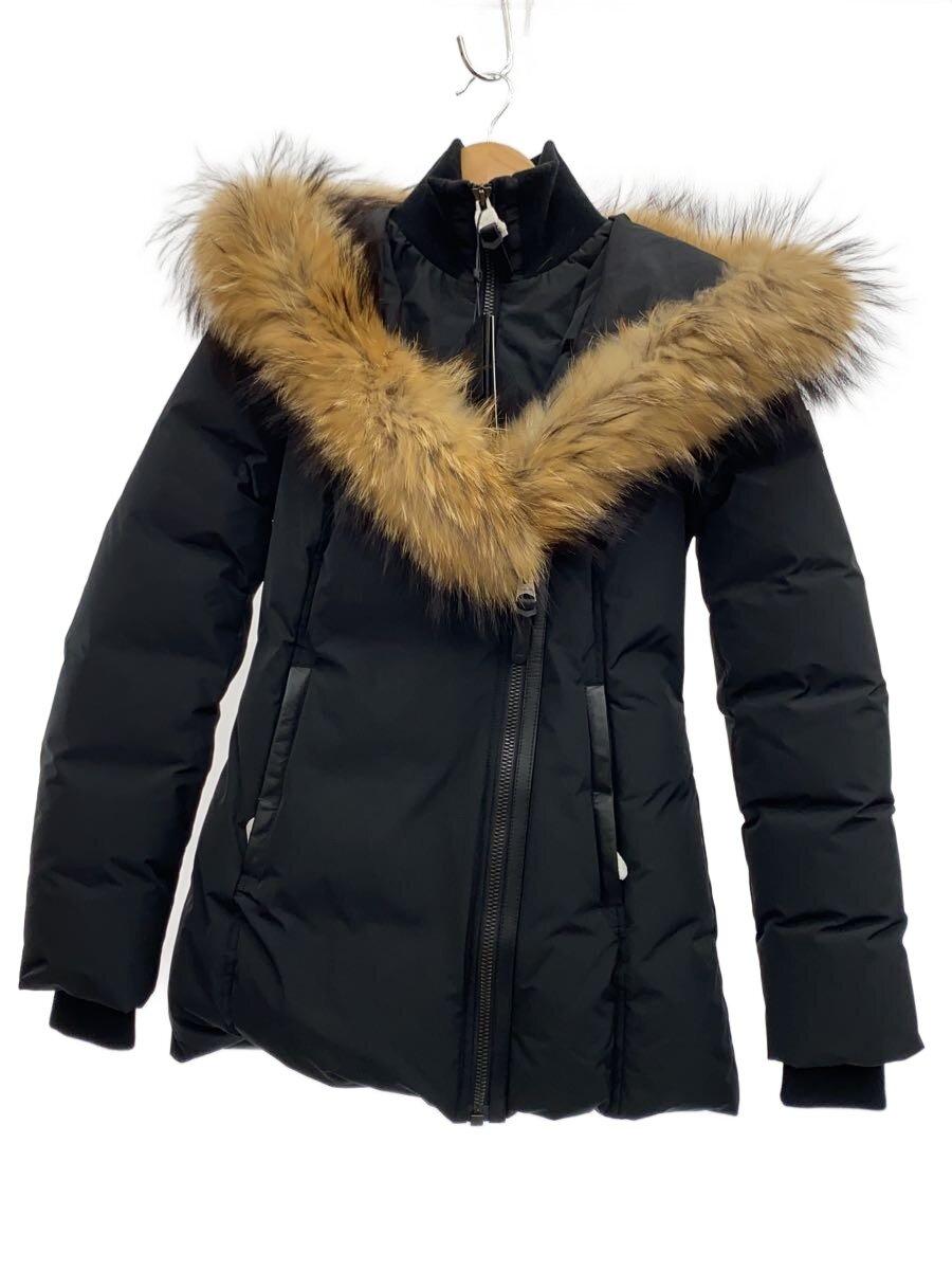 【中古】MACKAGE◆厚地の外套/XXS/ポリエステル/BLK/無地/ADALI-F【レディースお召しもの】