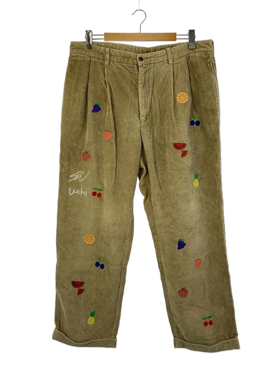 【中古】BROOKS BROTHERS◆下つ方/38/綿織物/BEG/総柄//【メンズウェア】