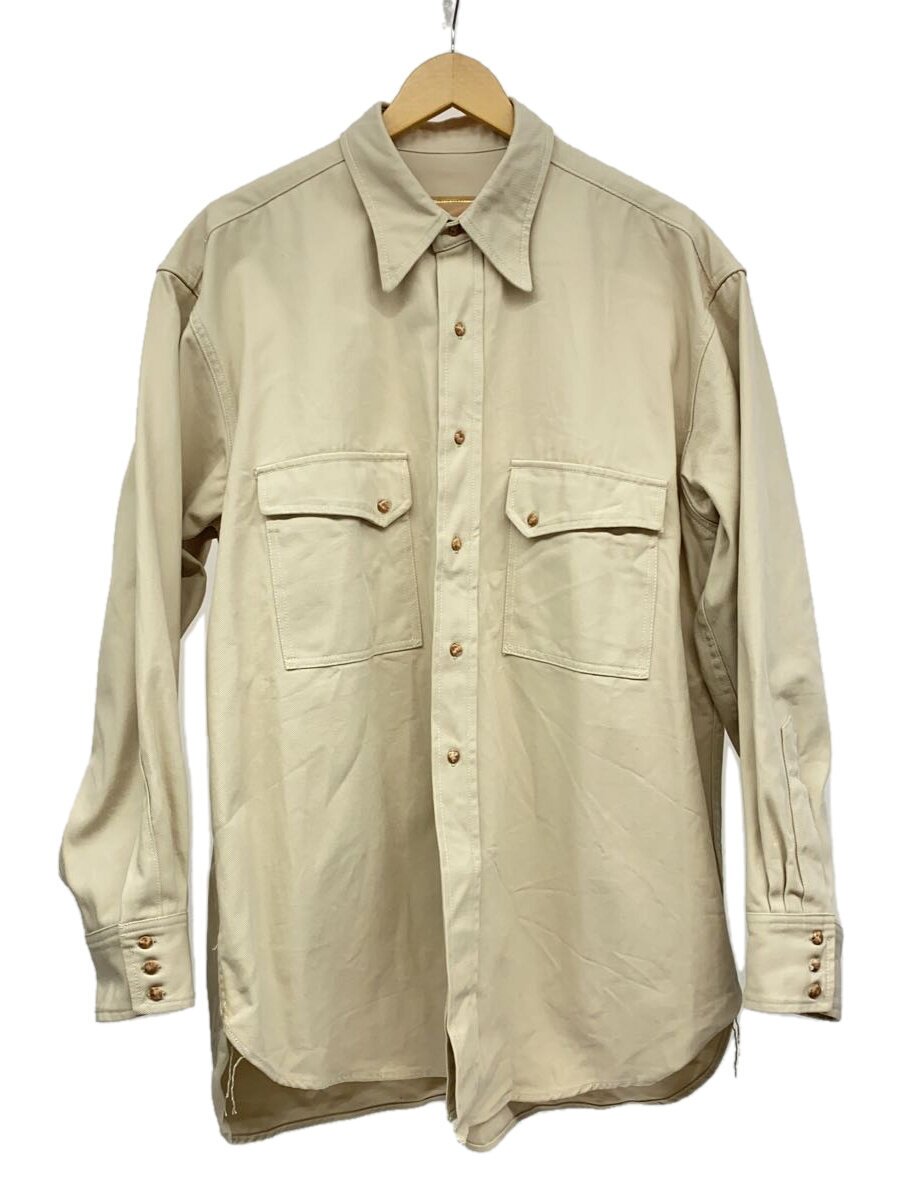 【中古】FAUVES/RANCH SHIRTS/長袖プルオーバー/7/綿織物/CRM【メンズウェア】